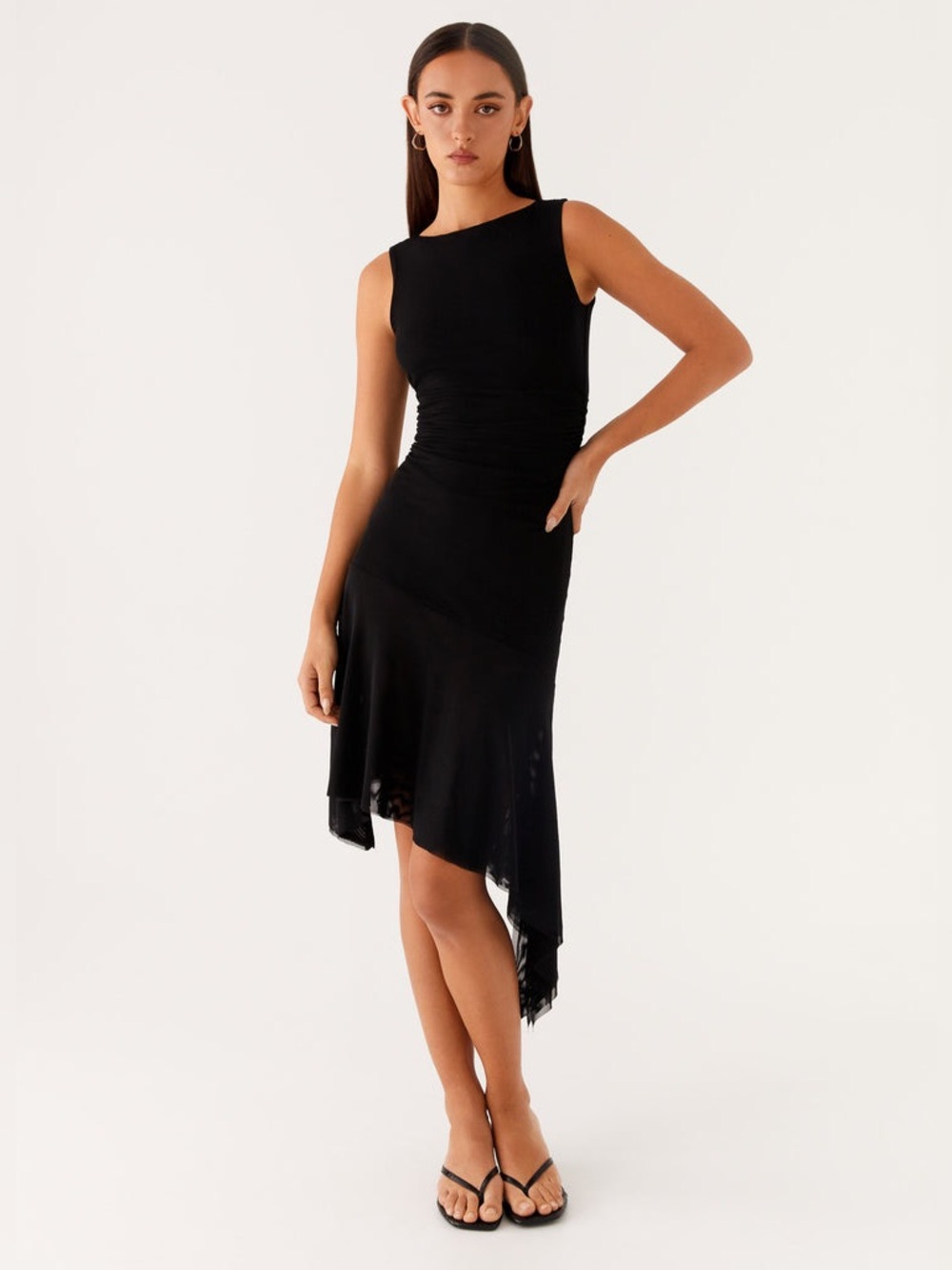 Peppermayo Winona Midi Dress - Black - Size M